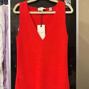 Ted Baker Red Women's V-neck top